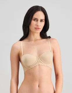 Bendon Bare Lace Back Strapless Bra