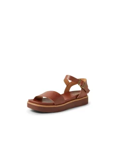 Benjo Walnut Leather Sandals
