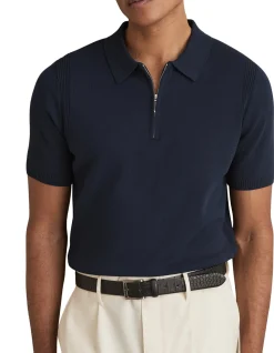 BERKLEY HALF ZIP KNITTED POLO