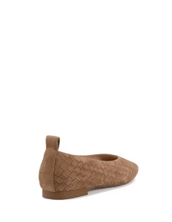 Berty Nutmeg Suede Leather Ballet Flat