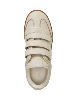 Beth Triple Strap Suede Velcro Trainers