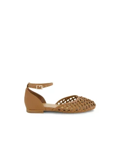 Beylanie Braided Ankle Strap Ballet Flats