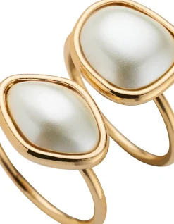 Bezel Pearl Ring Pack