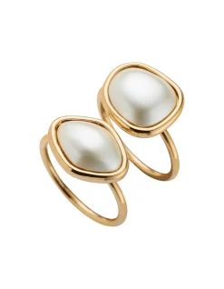 Bezel Pearl Ring Pack