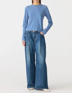 Bias Stripe Baby Long Sleeve T-Shirt