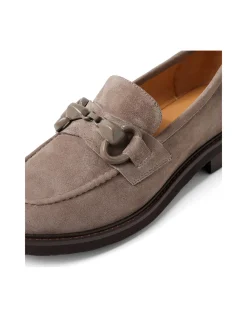 Bimble Suede Chain Detail Loafers