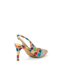 Bingo Bright Multi Strap Heel Pumps