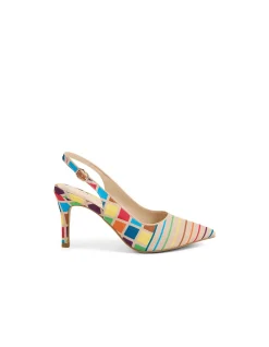 Bingo Bright Multi Strap Heel Pumps