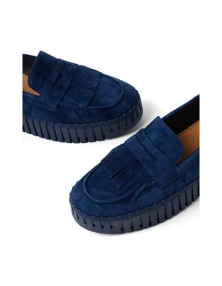 BISCUITS MI NAVY NAVY SOLE SUEDE