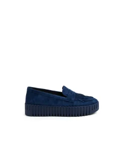 BISCUITS MI NAVY NAVY SOLE SUEDE