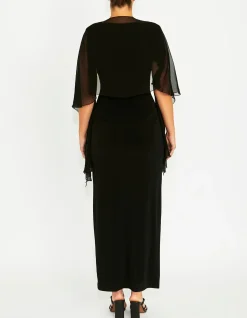 BLACK SILK SHRUG