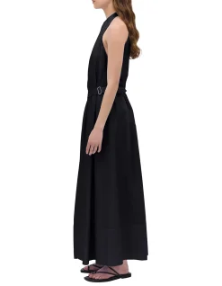 BLACK COTTON ISABELLA DRESS