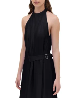 BLACK COTTON ISABELLA DRESS
