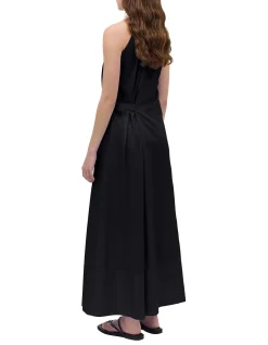BLACK COTTON ISABELLA DRESS