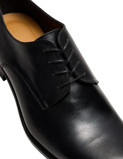BLACK LEATHER DERBY