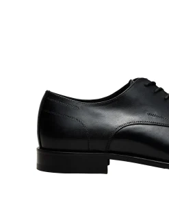 BLACK LEATHER DERBY