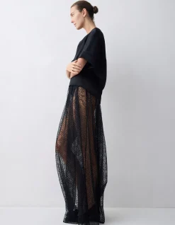 BLACK SATIN EVOLVE TOP