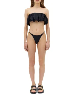 BLACK SPANDEX EXHALE SWIM BOTTOM