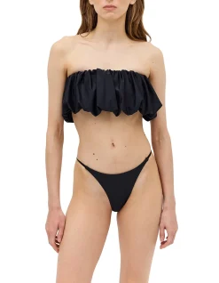 BLACK SPANDEX HAZEL SWIM TOP