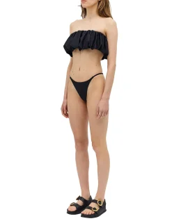 BLACK SPANDEX HAZEL SWIM TOP