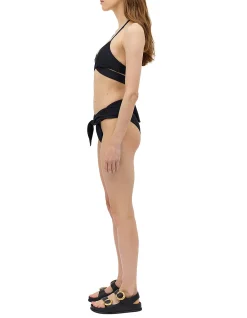 BLACK SPANDEX RISING SWIM TOP