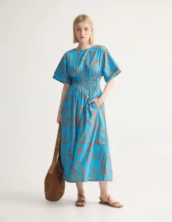 BLAIRE PRINTED COTTON DRESS
