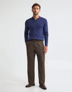 BLIAR POLO COLLAR MERINO KNIT