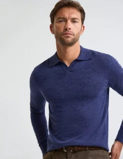 BLIAR POLO COLLAR MERINO KNIT