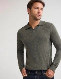 BLIAR POLO COLLAR MERINO KNIT