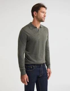 BLIAR POLO COLLAR MERINO KNIT