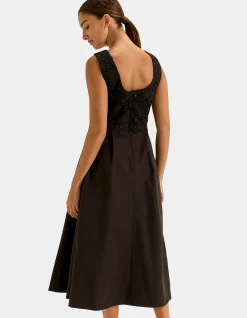 BLOOM LACE MIDI DRESS