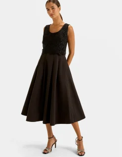 BLOOM LACE MIDI DRESS