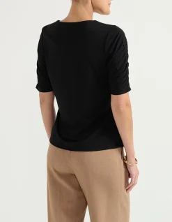 BOAT NECK 3/4 SLEEVE TOP