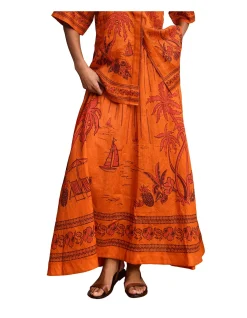 BOATHOUSE MIDI SKIRT