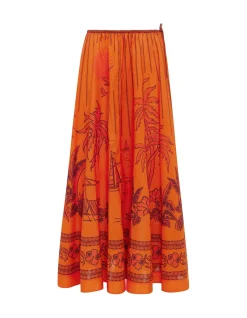 BOATHOUSE MIDI SKIRT