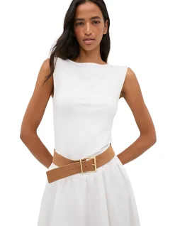 BOAT NECK 90S TOP
