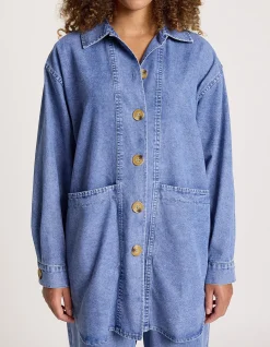 Bodhi Denim Relaxed Longline Jacket