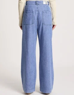 Bodhi Wide Leg Chambray Denim Pant