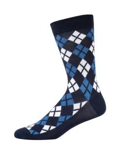 BOLD ARGYLE BAMBOO SOCK