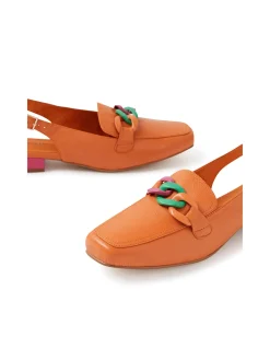 Boma Linked Hardware Slingback Flats