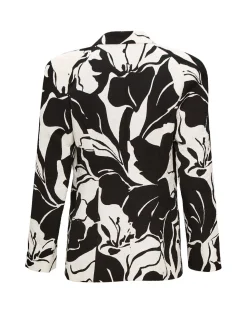BONNA FLORAL PRINT DOUBLE BREASTED BLAZER