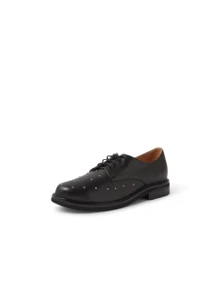 Boogie Studded Leather Lace Up Flats