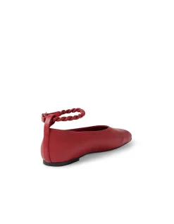 Booste Braided Ankle Strap Ballet Flats