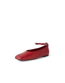 Booste Braided Ankle Strap Ballet Flats