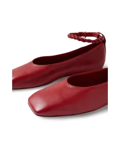 Booste Braided Ankle Strap Ballet Flats