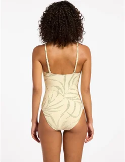Botanic Lines Minimal Tank One Piece Swimsuit