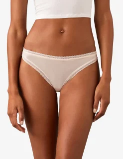 Bottoms Up Lace Trim Everyday Thong