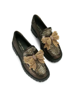BOW CRYSTAL LOAFER