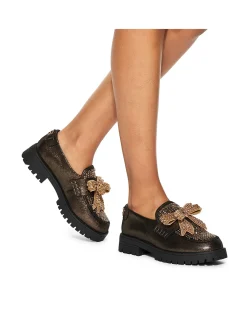 BOW CRYSTAL LOAFER