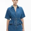 Bow Denim Shirt